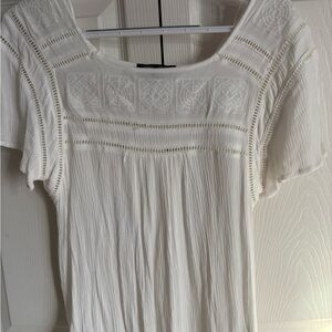 Romeo & Juliet Couture White Blouse with Intricate Patterns